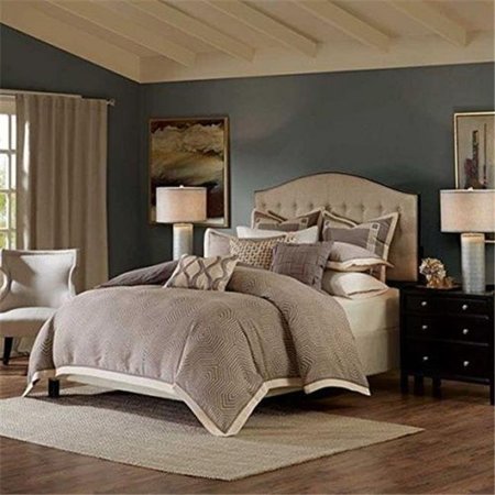 MADISON PARK SIGNATURE Madison Park MPS10-258 9 Pieces Shades Of Grey Comforter Set; King; Grey MPS10-258